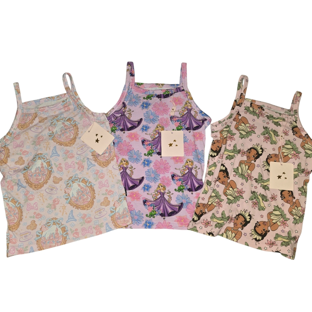 Blush Lotus- Set of 3 Bamboo Tank Tops 3T NWT